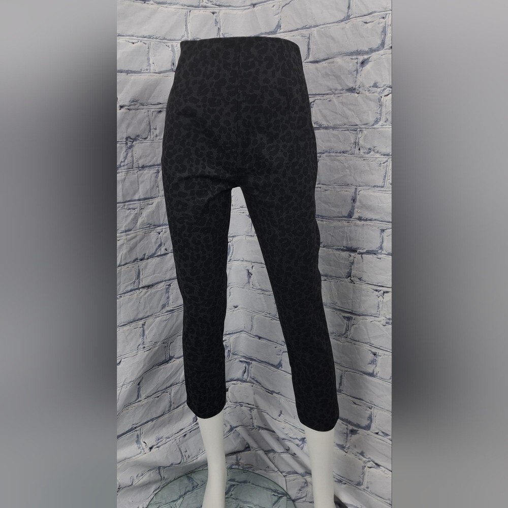 Brooks Brothers Women's Leopard Cheetah Animal Print Cropped High Waist 6 US